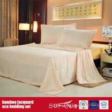 Conjunto De Cama De Jacquard De Fibra De Bambu Suprimentos De Hotel